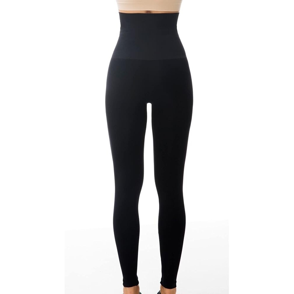 French Laundry Capri Leggings‎ Women 1X Waffle Waist Black Yoga Cotton Spandex